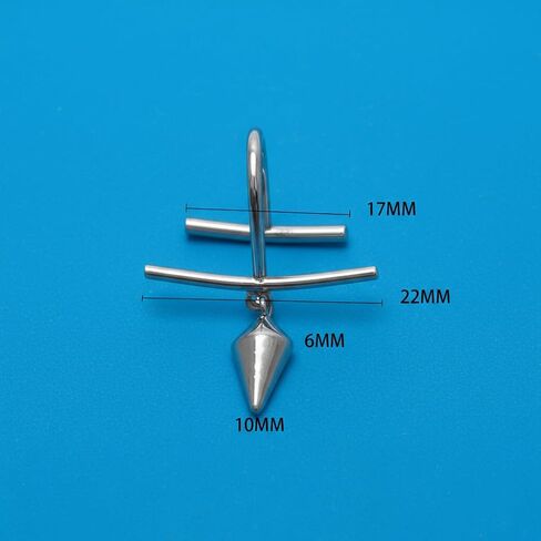 Faux Diamond Shaped Lip Ring No Piercing Required, Clip-On Geometric Lip Jewelry for Women Men, Silver Gold Fake Lip Ring for Daily Wear & Cosplay in Saudi Arabia