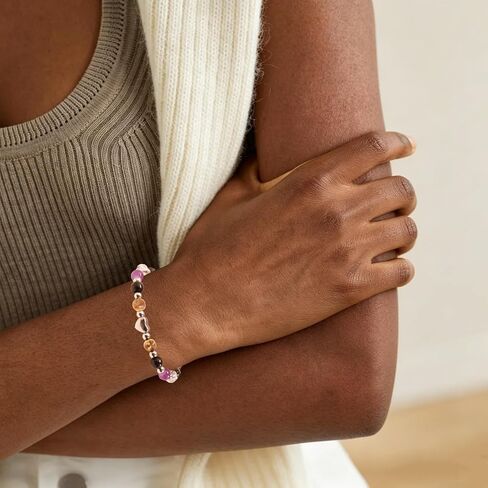 Women's Natural Crystal Protection Bracelet - Anxiety Relief Good Luck New Beginnings Bracelets for Women,Adjustable Triple Protection Inspirational Spiritual Jewelry Gifts for Mama Friend Coworker in Kuwait