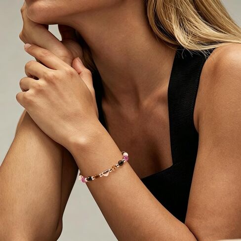 Women's Natural Crystal Protection Bracelet - Anxiety Relief Good Luck New Beginnings Bracelets for Women,Adjustable Triple Protection Inspirational Spiritual Jewelry Gifts for Mama Friend Coworker in Kuwait