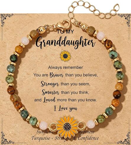 Sunflower Gifts for Women, Gifts for Women Bracelet, Symbol of Positivity Strength and Love, Inspirational Sunshine Jewelry, Birthday Christmas Thank You Gift, Friends Daughter Coworkers in Saudi Arabia