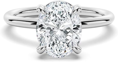 MSBLUE 2ct Oval Cut Moissanite Engagement Ring for women, Wedding Promise Ring in Kuwait
