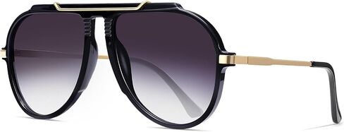 Oversized Aviator Sunglasses for Women Men Trendy 2026 Retro 70s Sunnies Tangle Free Gold Big in Saudi Arabia