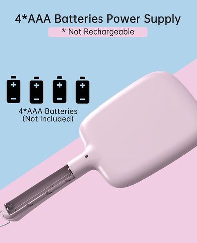 Famihomii Lighted Handheld Mirror, Handheld Mirror with 3 Light Color, Led Hand Mirror for Women, Makeup Mirror with Handle Hole Hanging Portable Travel Vanity for Girls, Battery Operated, Gifts in Kuwait