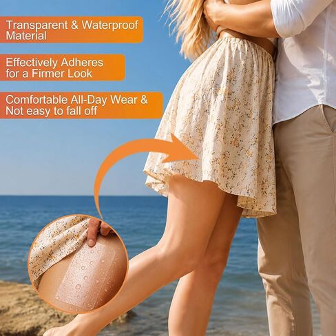 Thigh Lift Tape for Women, Invisible Waterproof Firming Skin Lifting Tape for Legs, Arms, Abdomen and Buttocks, Anti-Chafing Body Lifting Patches for Loose Skin,20 Count in Kuwait