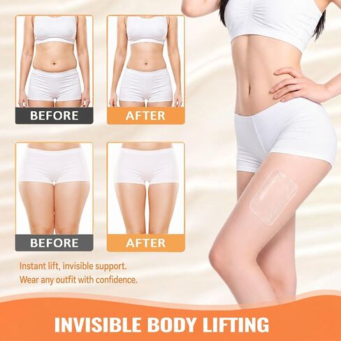 Thigh Lift Tape for Women, Invisible Waterproof Firming Skin Lifting Tape for Legs, Arms, Abdomen and Buttocks, Anti-Chafing Body Lifting Patches for Loose Skin,20 Count in Kuwait