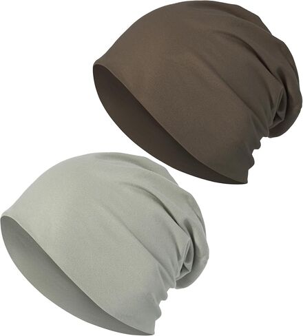 JarseHera 100% Cotton Slouchy Beanie for Women Men Soft Chemo Headwear Breathable Sleeping Caps Lightweight Beanies Hats in Saudi Arabia