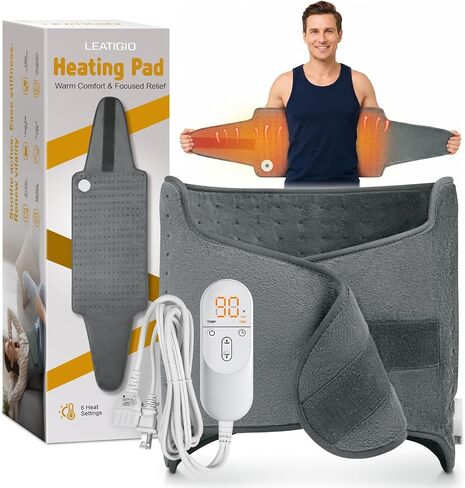 Dad Gifts for Fathers Day, Heating Pad for Back, Wrap Around Heating Pad for Waist Stomach, Versatile Electric Heated Pad for Full Body, Birthday Gifts for Men Women, Dad Mom Husband in Kuwait