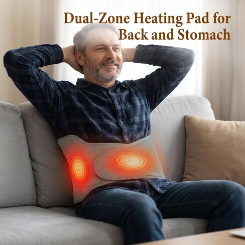 Dad Gifts for Fathers Day, Heating Pad for Back, Wrap Around Heating Pad for Waist Stomach, Versatile Electric Heated Pad for Full Body, Birthday Gifts for Men Women, Dad Mom Husband in Saudi Arabia