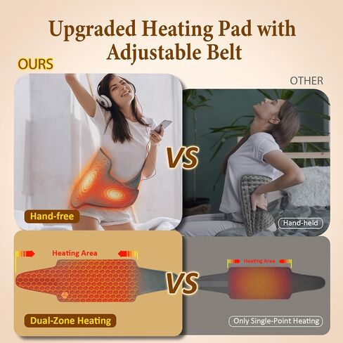 Dad Gifts for Fathers Day, Heating Pad for Back, Wrap Around Heating Pad for Waist Stomach, Versatile Electric Heated Pad for Full Body, Birthday Gifts for Men Women, Dad Mom Husband in Saudi Arabia