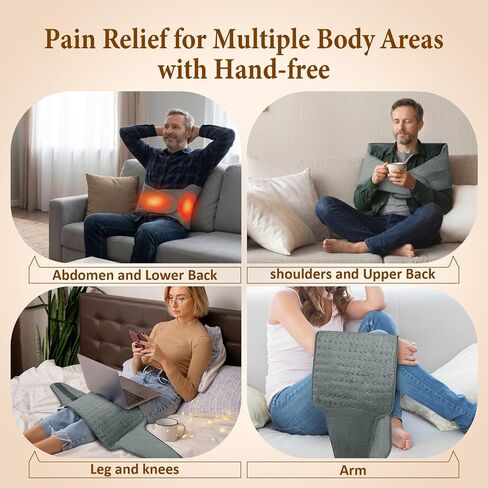 Dad Gifts for Fathers Day, Heating Pad for Back, Wrap Around Heating Pad for Waist Stomach, Versatile Electric Heated Pad for Full Body, Birthday Gifts for Men Women, Dad Mom Husband in Kuwait