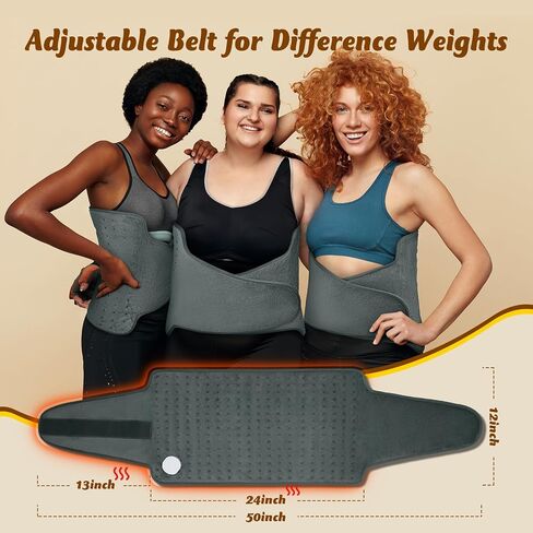 Dad Gifts for Fathers Day, Heating Pad for Back, Wrap Around Heating Pad for Waist Stomach, Versatile Electric Heated Pad for Full Body, Birthday Gifts for Men Women, Dad Mom Husband in Saudi Arabia