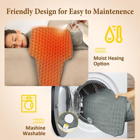 Dad Gifts for Fathers Day, Heating Pad for Back, Wrap Around Heating Pad for Waist Stomach, Versatile Electric Heated Pad for Full Body, Birthday Gifts for Men Women, Dad Mom Husband in Saudi Arabia