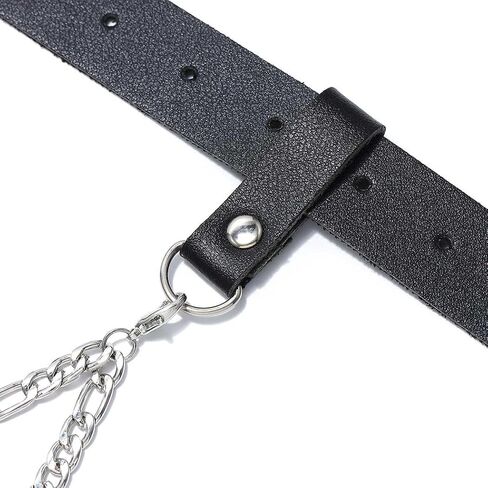 Leather Chest Harness Black Body Chain Gothic Fashion Rave Accessories for Women in Saudi Arabia