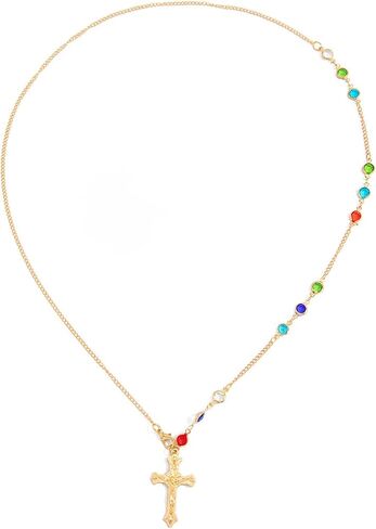Gold Cross Back Necklace for Women, Dainty Colorful Crystal Y-Shaped Backdrop Chain, Open Back Dress Body Chain Jewelry for Wedding Prom Party in Saudi Arabia