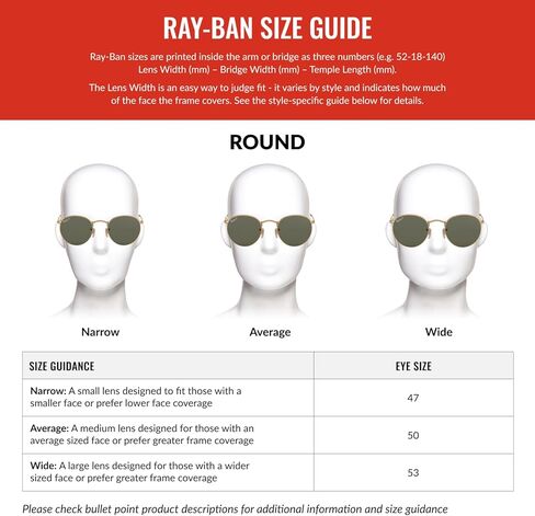 نظارات Ray-Ban Rb3447 المعدنية المستديرة لتصفية الضوء الأزرق in Kuwait