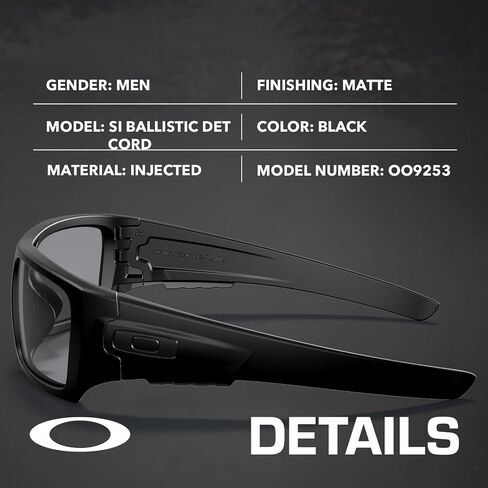 نظارات شمسية أوكلي DET CORD OO9253 مستطيلة الشكل مع مجموعة النظارات الرسمية in Kuwait