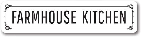 Vintage Farmhouse Kitchen Sign, Decorative Kitchen Sign, Farm Aluminum Sign - 4 x 18 inches in Saudi Arabia