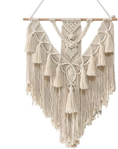 SagaSave Macrame المنسوجة الجدار الشنق، ديكور الجدار الشنق Macrame عدة البوهيمي غرفة المعيشة الديكور الشنق لفن هدية المنزل in Kuwait