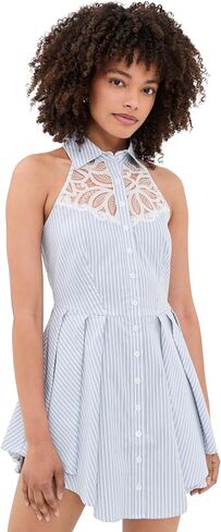 Fleur du Mal Women's Halter Neck Poplin Dress in Saudi Arabia