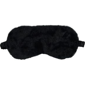 1 Pack Soft Plush Sleep Mask, Sleeping Blindfold, Comfortable Eye Cover for Women, Men, Girls, Travel (Black) in Saudi Arabia