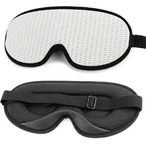 Sleep Mask Women Men 3D Contoured Eye Mask for Sleeping Mesh Fabric Side Sleeper Friendly Nap Rest Travel Essentials in Saudi Arabia