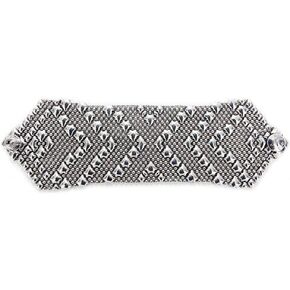 SG Liquid Metal Antique Silver Bracelet B108-AS by Sergio Gutierrez in Saudi Arabia