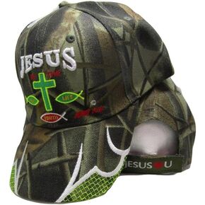 AES Jesus is The Way Life Truth Christ Christian Camo Camouflage Embroidered Cap Hat in Kuwait