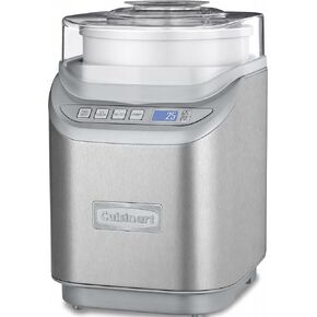 Cuisinart Ice Cream Maker Machine, 2-Quart Stainless Steel Frozen Yogurt, Gelato, Sorbet, Ready in 20 Minutes, LCD Screen and Timer, ICE-70WB in Saudi Arabia