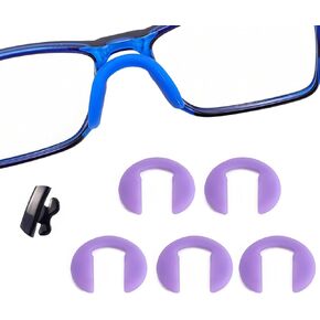 Plug in Eyeglass Nose Pads,Anti-Slip Silicone Children Glasses Nose Pieces Replacement,5 Pairs in Saudi Arabia