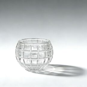 3 Pack Round Glass Votive Candle Holders, Globe Clear Small Tealight Holders for Table Centerpiece Wedding Home Decor (3'' x 2.35'') in Saudi Arabia