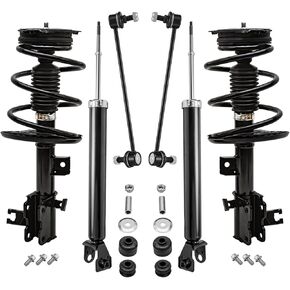 Detroit Axle - 6pc Front Struts Shocks Kit for 2013-2018 Nissan Altima, 2 Struts with Coil Spring Assembly 2 Sway Bar End Links 2 Rear Shock Absorbers 2014 2015 2016 2017 Replacement Suspension in Saudi Arabia