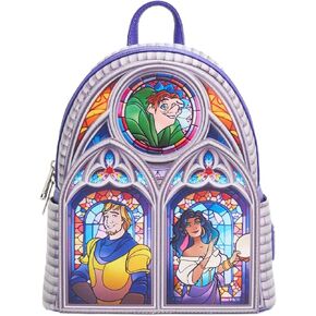 Loungefly Disney The Hunchback of Notre Dame Character Stained Glass Windows Mini Backpack - BoxLunch Exclusive GREY NONE in Saudi Arabia