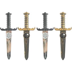 Simple polymer 4 Pcs Small Pirate Sword Assassin Dagger Plastic Pirate Dagger for Pirate Costume Accessories Pirate Party Props Halloween Supplies in Saudi Arabia