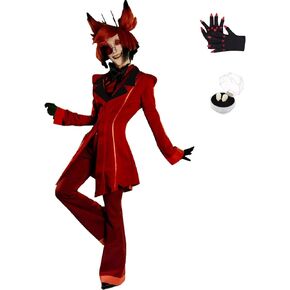 SHIKI Anime Hazbim Hotel Charlie Morningstar Cosplay Costume Charlotte Alastor Red Jacke Uniform Suit Halloween Outfit in Saudi Arabia