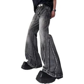 Unisex Y2K Baggy Wide Leg Jeans – Vintage Washed Distressed Denim Pants High Waist Oversized Streetwear for Men Women in Saudi Arabia