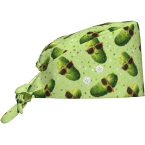 Working Cap, Scrub Cap with Buttons and Sweatband, Adjustable Tie Back Hat Breathable Headgear for Women/Men in Saudi Arabia