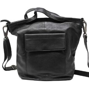 Latico Leathers Bianca Leather Tote Bag for Women (Black) - Made From 100% Authentic Leather Handcrafted by Artisans - Top Handle Crossbody Bag Versatile Women Purses and Handbags for Work & School in Saudi Arabia