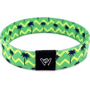 Hang Loose Bands - Coastal Surfer Beach Bracelet for Men, Women & Teens - Comfy Summer - Boho Reversible Wristband - Paradise Palms |Medium: 7.5" (for large wrists) in Saudi Arabia