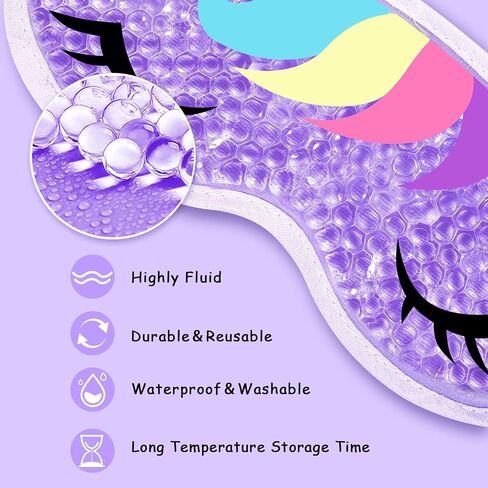 2PCS Cooling Eye Mask Gel Eye Mask, Reusable Hot Cold Therapy Cold Eye Mask for Post Surgery, Puffiness, Dark Circles, Eye Bags, Dry Eyes,color:Pink Purple，number_of_items:2 in Saudi Arabia