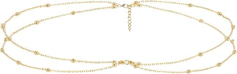 Adjustable Waist Chains for Women, Waterproof Simple Gold Waist belly Chain Sexy Bikini Waists Chain Belt for Summer Beach Friend Gifts in Saudi Arabia