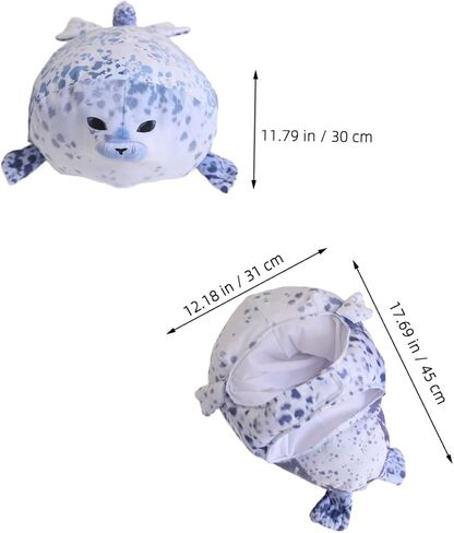 Ipetboom Seal Plush Headgear Funny Costume Hat for Parties Unique Animal Headwear for Cosplay Soft and Comfortable Plush Party Accessory Theatrical Events and Photo Props in Kuwait