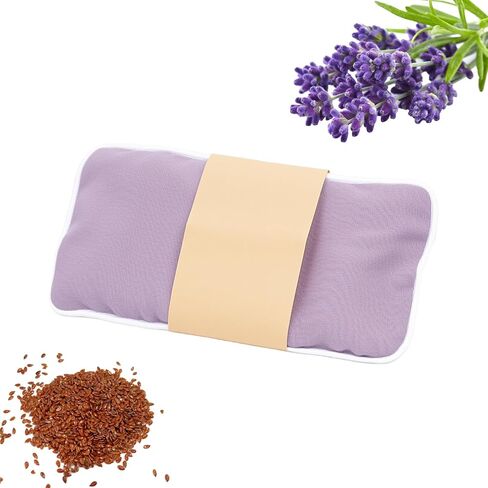 Lavender Weighted Eye Pillow for Yoga, Relaxation,Sleeping, Meditation & Stress - Microwavable Warm/Cool Compress - Mindful Gift in Saudi Arabia