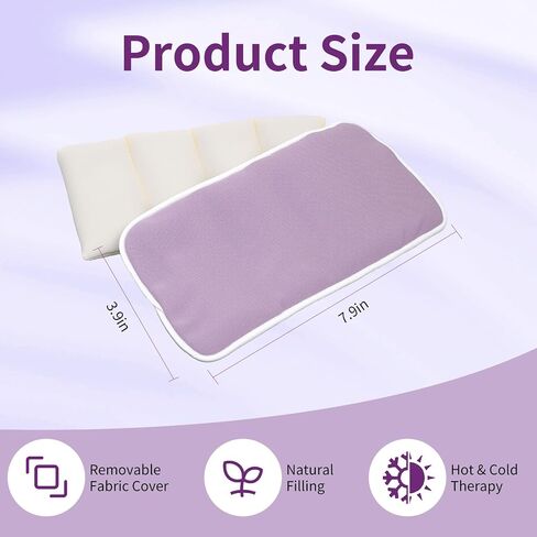 Lavender Weighted Eye Pillow for Yoga, Relaxation,Sleeping, Meditation & Stress - Microwavable Warm/Cool Compress - Mindful Gift in Saudi Arabia