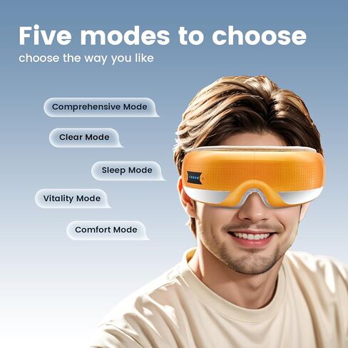 Eye Massager for He,Dry Eyes,Dack Circles and Puffiness. Eye Mask Massage with Heat.Migraine Relief Products.Valentines Day Gifts for Women Men Him Her in Saudi Arabia
