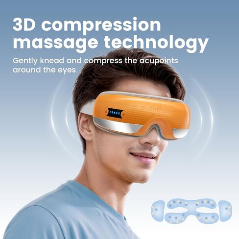 Eye Massager for He,Dry Eyes,Dack Circles and Puffiness. Eye Mask Massage with Heat.Migraine Relief Products.Valentines Day Gifts for Women Men Him Her in Saudi Arabia