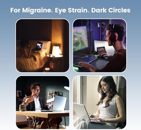 Eye Massager for He,Dry Eyes,Dack Circles and Puffiness. Eye Mask Massage with Heat.Migraine Relief Products.Valentines Day Gifts for Women Men Him Her in Saudi Arabia