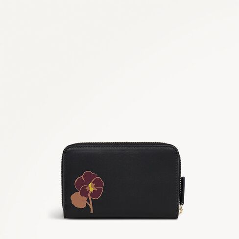 محفظة RADLEY London Midnight Wanderer النسائية الجلدية متوسطة الحجم بسحاب حول المحفظة، بورسيني، أسود، مقاس واحد، سحاب حول المحفظة in Kuwait
