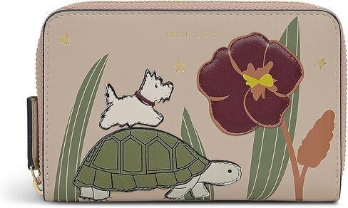 محفظة RADLEY London Midnight Wanderer النسائية الجلدية متوسطة الحجم بسحاب حول المحفظة، بورسيني، أسود، مقاس واحد، سحاب حول المحفظة in Kuwait
