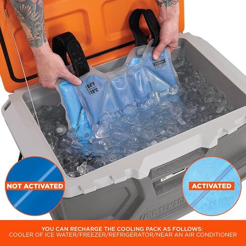 Ergodyne 6210 Phase Change Lightweight Cooling Ice Vest, Cooling Relief for All Environments, Cooling Towel Included in Kuwait