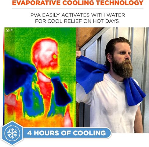 Ergodyne 6210 Phase Change Lightweight Cooling Ice Vest, Cooling Relief for All Environments, Cooling Towel Included in Kuwait